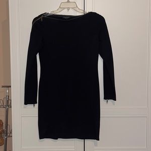 Rachel Zoe Long Sleeve Zipper Mini Dress - small